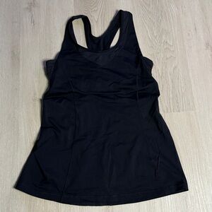 LULULEMON Athletic Tank Open Back Design - Black - Size 4